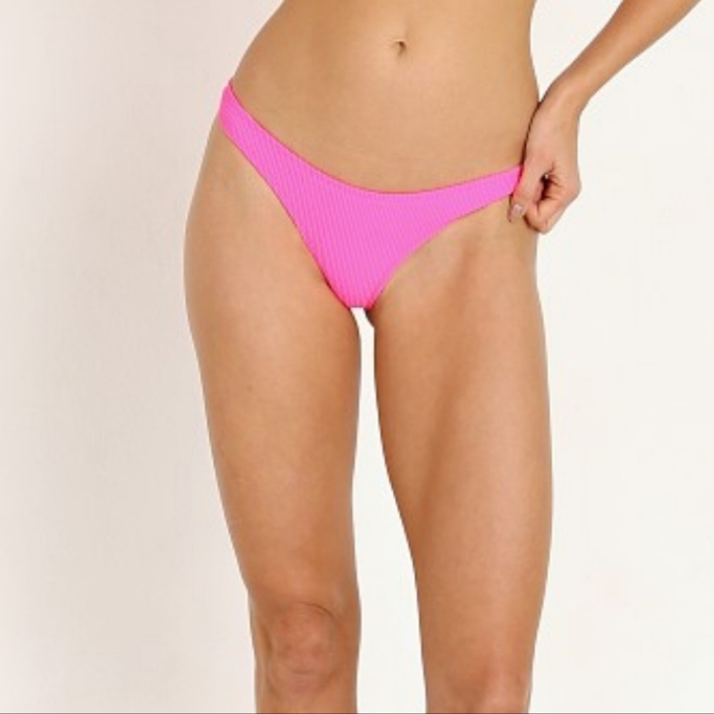 Nwt Frankies Bikinis Boots Ribbed Cheeky Bikini Bottoms